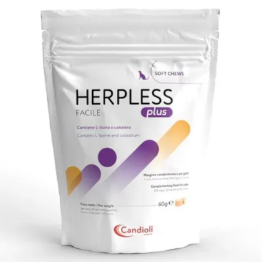HERPLESS FACILE plus(60 gr) Trattamento dell’herpes nel gatto