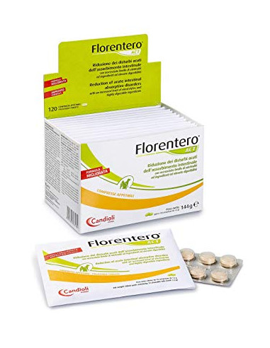 FLORENTERO ACT(120 cpr) Regolatore flora intestinale cani e